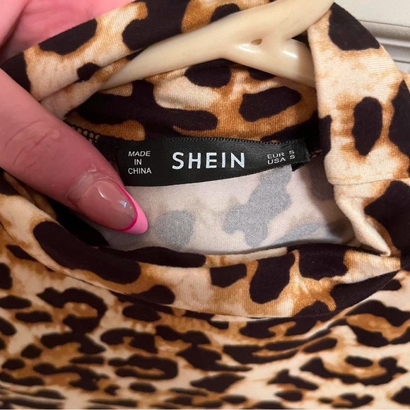 90s style cheetah print long sleeve top - Picture 3 of 4